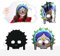 SRV Hub Tag der Toten Gruselmasken für Erwachsene, Halloween Schädel Glänzende Filzmaske, Hacker Anonymous Gesichtsmaske, Halloween Kleid Party Bar Maskerade Cosplay Maske für Frauen