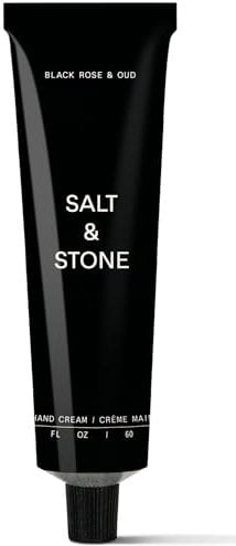 SALT & STONE Hand Cream | Hand Cream for Women & Men | Hydrates, Nourishes & Softens Skin | Restores Dry Cracked Hands | Fast-Absorbing | Cruelty-Free & Vegan (2 fl oz) (Black Rose & Oud)