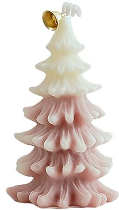 Weihnachtsbaum-Duftkerzen-Geschenkbox-Set, DIY-Atmosphärendekoration, Modellierung von Weihnachtskerzen Kerzenständer Schwarz Metall 30 cm Rosa