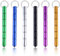 Sporgo Kubotan Selbstverteidigung, Druckverstärker Schlüsselanhänger, Self Defense Keychain, Selbstverteidigung Frauen Waffen legal für Notsituationen als Notfallhammer Glasbrecher (6pcs-B)
