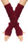 EBHO 1 Paar Rot Armstulpen Damen Winter, Handstulpen Damen, Winter Gestrickte Handschuhe für Damen, Stulpen Damen Hände
