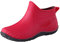 Stivali Pioggia Donna in Gomma Leggeri Impermeabili Antiscivolo - Stivaletti Allagamento Comodi per Giardino e Giardinaggio - Scarpe Morbide (A01-Red, 40)