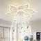 YOLEDY Lampada Ventilatore da Soffitto, Compatibile con Alexa Google Home, Intelligente Pale da Soffitto con Luce e Telecomando, Dimmerabile, Reversibile 6 Velocità, Motore DC, Bianco