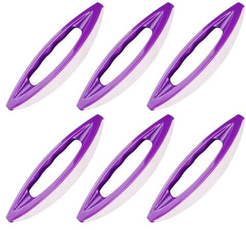 TOVINANNA 6pcs Chamois Nail Buffer, Nail Polishing and Waxing Tools Sheep Leather Made Nail Art Polishing Strip for Salon Home Cosmetic Manicure Pedicure Purple