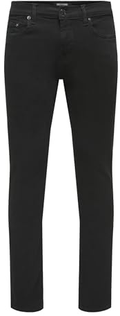 ONLY & SONS Herren Onsloom Slim Black 0448 Dia DNM Noos, Black Denim, 27W / 32L EU