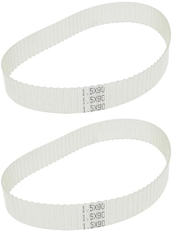 OTOTEC 2 Stücke Drehmaschinen-Antriebsriemen 1,5 M x 90 Zähne 424mm Länge Mini Drehmaschinen Zahnriemen Transparentes Polyurethan Getriebezubehör für 0618 0618-3B Mini Drehmaschinen