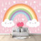 Nuages ​​Colorés Arc En Ciel Rose Papier Peint Panoramique 3D Murales Rose 250x175 cm Murale 3D Papier Peint Intissé Poster Décoration Fond De Mur Tv Salon Papier Peint Murales