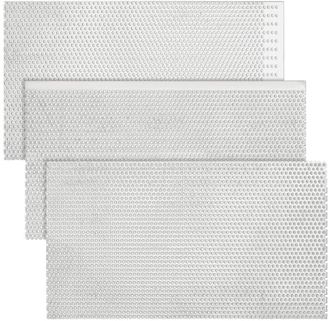 NBEADS 3 pieza de Láminas de Metal Perforadas, Malla Perforada de Acero Inoxidable de 1.5mm de Espesor Y 1.5mm de Grosor para Ventilación Y Filtración de Humos, 20x10cm