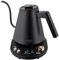 ADLER EUROPE AD 1349 Wasserkocher 1L – Schwarz-Gold, LED-Temperaturanzeige, 900W, Temperaturregulierung 40-100°C, Warmhaltefunktion, Sicherheitsabschaltung, 360° Basis, Edelstahl-Heizelement