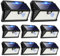 OUILA Luces Solares LED Exterior 8 Paquetes, 185 LED/3 Modos con Sensor de Movimiento, IP65 Impermeable para Jardín, Garaje (Blanco Frío)