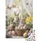 Niedlicher Osterhase, heilende und inspirierende Gebete, Puzzle, kreative Spiele, rechteckiges Papierpuzzle für Jungen oder Mädchen, 70 x 50 cm/1000 Teile