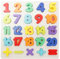 Tabanzhe Wooden Jigsaw Puzzles Kids Numbers Learning jigsaw Early Math Education Colorful Shapes Montessori Puzzles Gifts for Boys Girls Children(Number and Shapes)