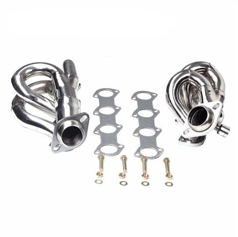 Shuogoufeng Store Collecteur d'échappement tubulaire SS Shorty compatible avec Ford F-150/F250 4,6 L V8 1997-2003