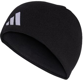adidas Unisex Tiro Light Fleece Beanie Hat, Black/White, XS-S