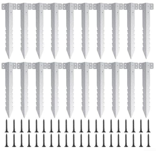Lot de 10/20 supports de lit surélevés, supports de clôture livrés avec vis de montage pour parterres surélevés de jardin, allée