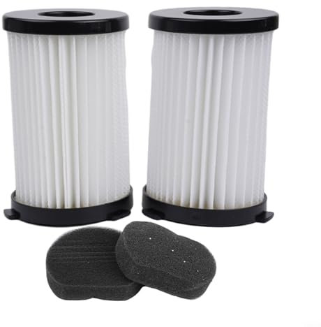 Replacement Filter for Goodmans 2-in-1 Compact Cylinder Vacuum Cleaner Model 356277 High Efficiency Dust Filtration System 2 Pack