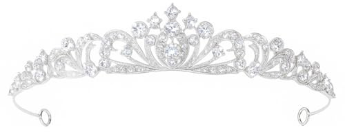 Couronne de Mariage Diadème, Couronne Princesse Strass, DiadèmeFemme Élégant pour Mariageet Fêtes, Diadème Mariage Chic, Accessoire Brillant pour Mariée, Diademe pour Adultes et Enfants