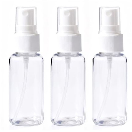 Sprühflasche 3 X 50ml Kleine Sprühflasche Spray Bottle Transparente Zerstäuber Flaschen Tragbares Reiseflaschen Set Leer Kleine Kosmetika Sprayflasche für Parfüms Öle Alkohol und Wasser (3 x 50ml)