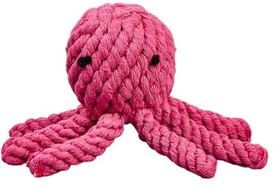 NEXUS-Giocattolo per Cani in Corda di Cotone, Design a Forma di Animale, Giocattolo da Masticare Resistente per Cani Piccoli e Medi, Gioco Interattivo N14TOYOCTOPUS