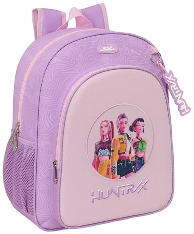 K-Pop Demon Hunters ICONIC Schulrucksack für Kinder, Kinderrucksack, anpassbar an Kinderwagen, ideal für Kinder im Schulalter, bequem und vielseitig, Widerstandsfähigkeit, 32 x 12 x 38 cm