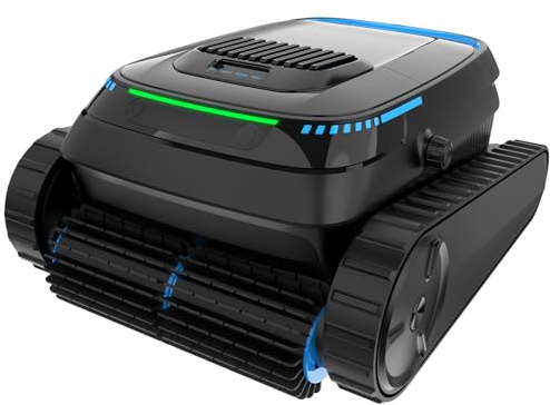 BOTLUXE (2026 Upgrade) Poolroboter, Poolsauger Akku Kabelloser, Poolroboter Boden und Wand, Wasserlinie, Intelligenten Navigation, Wandklettern, Poolreiniger für Pools bis zu 170㎡, PC10