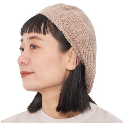 Cappello A Maglia E Basco Donna, Cappellino all'Uncinetto in 100% Cotone, Berretto Francese da Uomo Crochet Fatto A Mano per L'Estate E l'inverno
