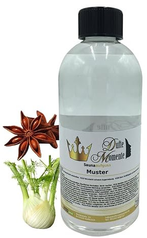 Dufte Momente | Saunaduft Konzentrat Anis-Fenchel 500ml | naturreine und natürliche ätherische Öle | vegan und ohne Tierversuche