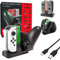 Orzly Switch Pro Controller Dock, Docking Station [with Individual Charge LED Indicator Lights & USB TypeC Cable] for Charging up to Four Nintendo Switch Joy-Cons (or 1 Pro Controler with 2 JoyCons)