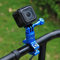 PULUZ Osmo Action Handlebar Mount, Aluminum Insta 360 Bike Mount with Screw for GoPro Hero12 Black Hero11 10 9 8 7 6 5 for DJI Osmo Action 3 5 Pro