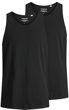 JACK & JONES Mens 2 Pack Tank Top T-Shirt