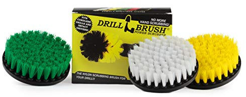 House Cleaning - Kitchen Tools - Shower Cleaner - Bathroom Accessories - Drill Brush - All Purpose Spin Brush Cleaning Kit - Stove-top, Oven Rack, Sink, Tile and Grout - Shower Door - Glass Cleaner