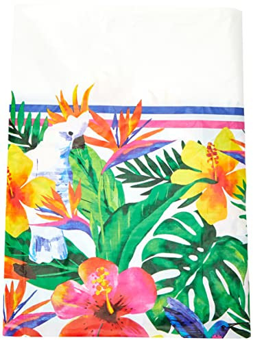 Kunststoff-Tischdecke - 2,13 m x 1,37m - Tropische Luau-Party