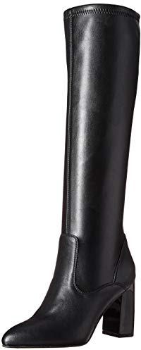Franco Sarto Womens Katherine Pointed Toe Knee High Boots Black Stretch 8 M
