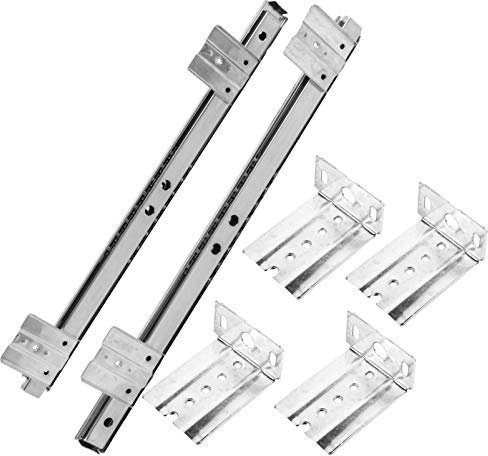 BESPORTBLE 1pair Heavy Duty Bearing Keyboard Drawer Slides Cold Rolled Tracks for Under Desk Keyboard Tray and Easy to Install Drawer Runners for Office Desks