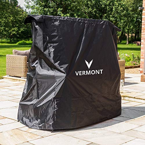 Vermont 2-i-1 bordtennisbordsskydd | vindtätt inomhus/utomhus bordtennisbordsskydd | Heavy Duty Ping Pong bordsskydd för öppna och vikta bord