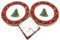 Marie Luise Nostalgie Speiseteller Ø 27 cm 2er Set mit Servietten Weihnachtsteller Weihnachtsgeschirr