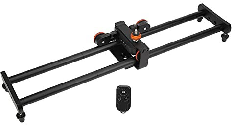 Caméra Vidéo Track Dolly, Caméra Slider Dolly Car 60 Cm/24 in pour la Photographie de Film Vidéo pour Caméscope Stabili