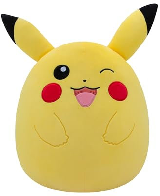 Squishmallows Pokémon x SQPK00042 - Pikachu 35 cm, offizielles Pokémon, superweich, 14-Inch