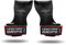 Encore Grips® Zughilfen für Krafttraining Fitness Bodybuilding Gewichteheben Kraftsport Lifting, mit Handgelenk Handbandage Gewichte Training Handschuhe Griffe Gym Equipment (Rot, M)