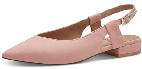 s.Oliver Damen Slingpumps Spitz Vegan, Rosa (Rose), 37 EU