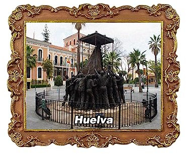 Huelva España imán nevera recuerdo viaje nevera decoración 3D calcomanía magnética artesanía colección