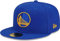 New Era NBA 59FIFTY Team Color Authentic Collection Fitted On Field Game Cap Hat (as1, Numeric, Numeric_7_and_1_Eighth, Golden State Warriors), Blau, 7 1/8