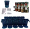Porta Spezie per Cucina-porta spezie per cucina salva spazio-organizzatore spezie-organizzatore cucina-CONFEZIONE DA 10 MORSETTI E 20 ADESIVI
