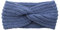 Winter Häkelarbeit Stirnband Mädchen Frauen Haarband Verdicken Stirnbänder Kopfband Haarband Ohrenwärmer Headwrap für Einkaufen Skifahren Laufen,Dunkelblau