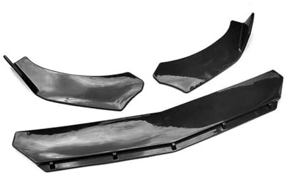 Auto Frontspoiler Lippe Frontstoßstangensplitter Für Benz E W211 Spoiler Diffusor Rock Body Kit Lip (Farbe : Glänzend schwarz)