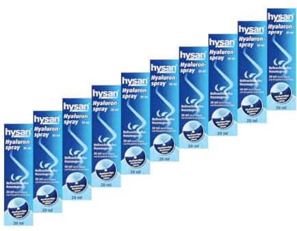 Hysan Hyaluronspray Sparset 10x 20 ml inkl. eines Handbalsams von Mediexpress