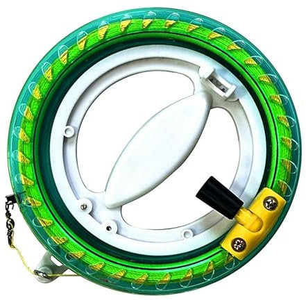 Touch the sky Drachen Linien Rad mit Feststellvorrichtung. Raddurchmesser 14cm, Linie Länge 80m. Professionelles Drachen Zubehör. Geeignet für Anfänger.