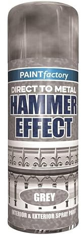 RTS Hammer Effect Spray Paint - 400ml Spray for Auto Car - Direct to Rust Hammered Interior & Exterior Metal Rust Protection (Grey)