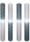 Kerzen DIY Waves Silber-Grau 250 x Ø 30 mm 4er Set