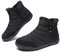 Hanani Barefoot Bottes de Neige Homme Femme Doublure Chaude Chaussure Hiver Pieds Nus Antidérapantes Légère Minimalistes Confortable Respirant Trail Running Unisexe Noir EU39